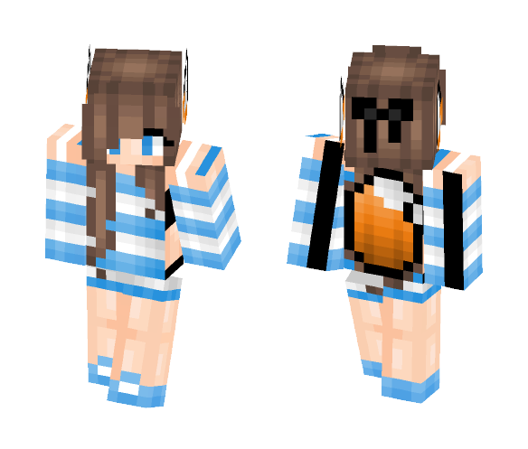 Download Free me as fox girl (personal) Skin for Minecraft image 1 me as fox girl (personal) - Girl Minecraft Skins - image 1
