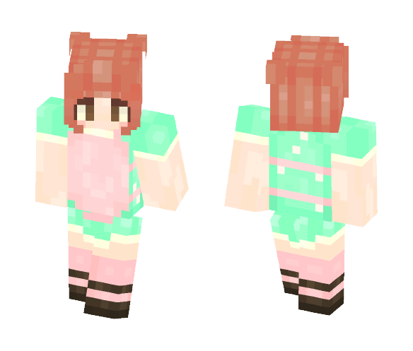 Download Free Teeny (Minnie Mouse Inspired Skin) Skin for Minecraft image 1 Teeny (Minnie Mouse Inspired Skin) - Female Minecraft Skins - image 1