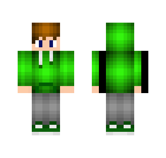 Green Hoodie Boy - Boy Minecraft Skins - image 2