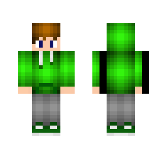 Green Hoodie Boy