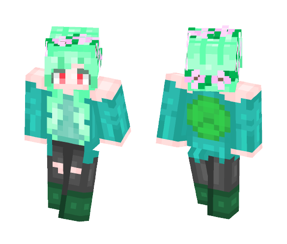 Pokemon: Bulbasaur Girl ♥ - Girl Minecraft Skins - image 1
