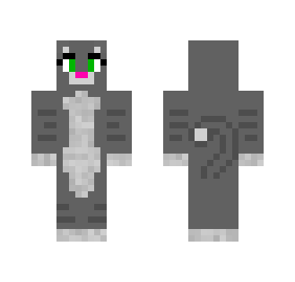 Grey Cat [Girl] - Cat Minecraft Skins - image 2