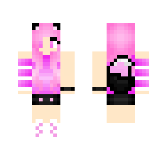 Pink Wolf Girl - Girl Minecraft Skins - image 2