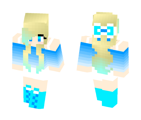 Download Free Ice girl Skin for Minecraft image 1 Ice girl - Girl Minecraft Skins - image 1