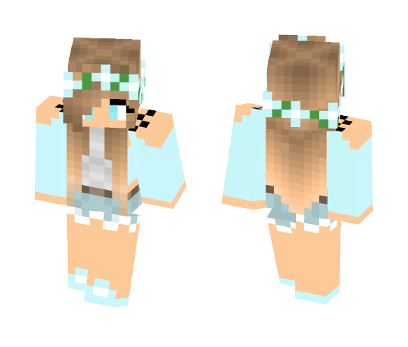 LIGHT BLUE! =D - Female Minecraft Skins - image 1