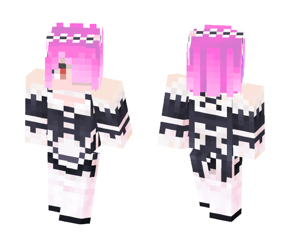 Ram. Re Zero (For 1.7 +) - Female Minecraft Skins - image 1