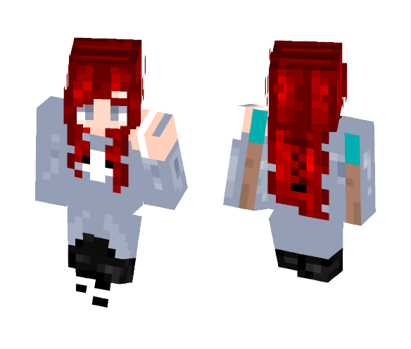Download Free Redstone Skin for Minecraft image 1 Redstone - Female Minecraft Skins - image 1