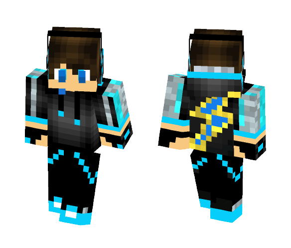 Ligthning Gamer - Male Minecraft Skins - image 1