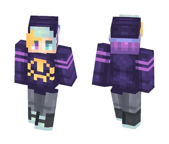 Fury | Neon Night - Male Minecraft Skins - image 1