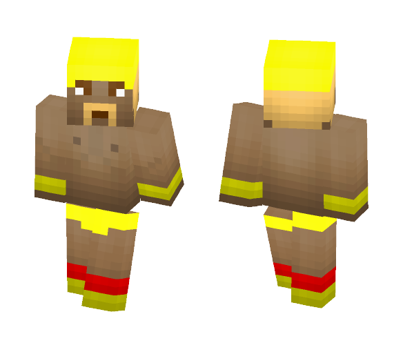 Download Free Hulk Hogan (SHADED) Skin for Minecraft image 1 Hulk Hogan (SHADED) - Comics Minecraft Skins - image 1
