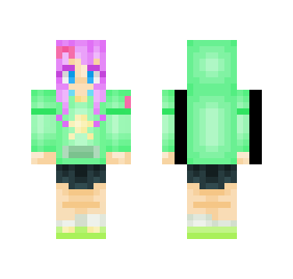 Green Sweater Girl - Girl Minecraft Skins - image 2