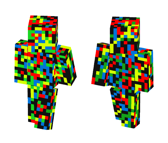 Rainbow Spray Painted Skin - Interchangeable Minecraft Skins - image 1