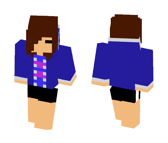 ~Undertale~Frisk~Wearing Hoodie~ - Interchangeable Minecraft Skins - image 1