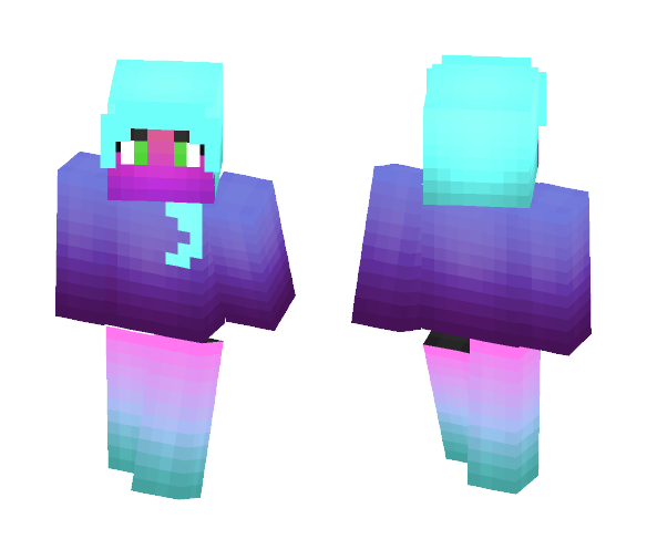Download Free Purple girl Skin for Minecraft image 1 Purple girl - Girl Minecraft Skins - image 1