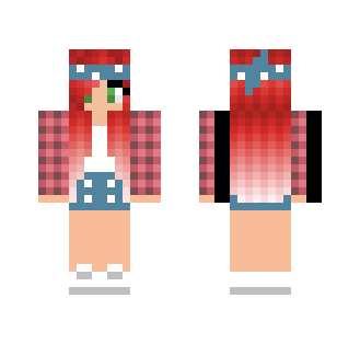 Cute red haired girl - Color Haired Girls Minecraft Skins - image 2