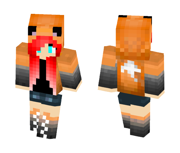 Download Free cute fox girl Skin for Minecraft image 1 cute fox girl - Cute Girls Minecraft Skins - image 1