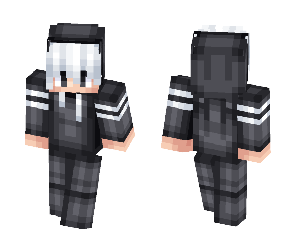 [Thinkingz] - Sirichai black hood - Male Minecraft Skins - image 1