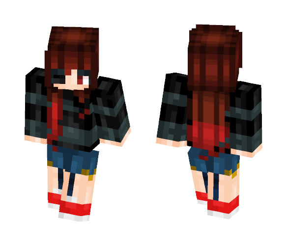 ψDeathtale Frisk OC / Amelia ψ - Interchangeable Minecraft Skins - image 1