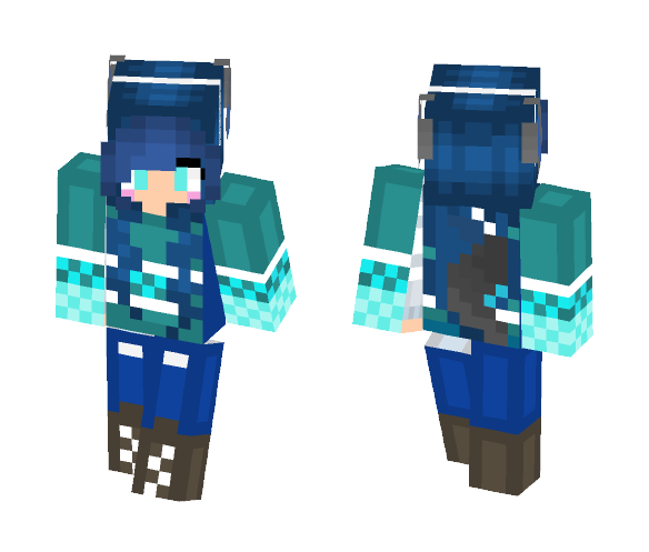 Winter Wolf Girl - Girl Minecraft Skins - image 1
