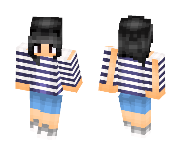 Download Free Kawarrior ~ Tan-ish Girl Skin for Minecraft image 1 Kawarrior ~ Tan-ish Girl - Girl Minecraft Skins - image 1