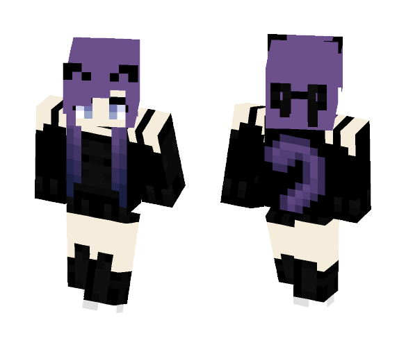 Gothic cat girl - Cat Minecraft Skins - image 1