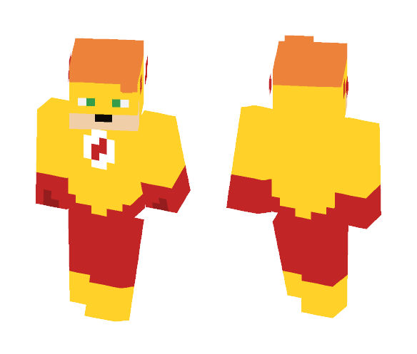 Kid Flash (Wally West) - Male Minecraft Skins - image 1
