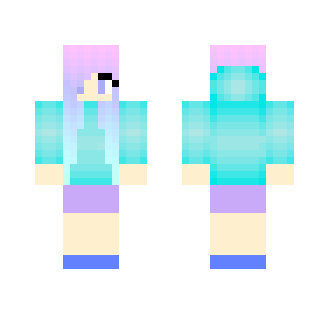 Galaxy ombre haired girl