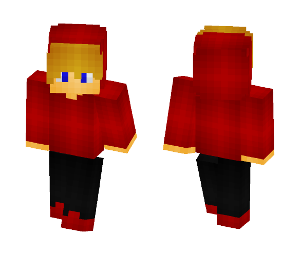 Red Hoodie - Male Minecraft Skins - image 1