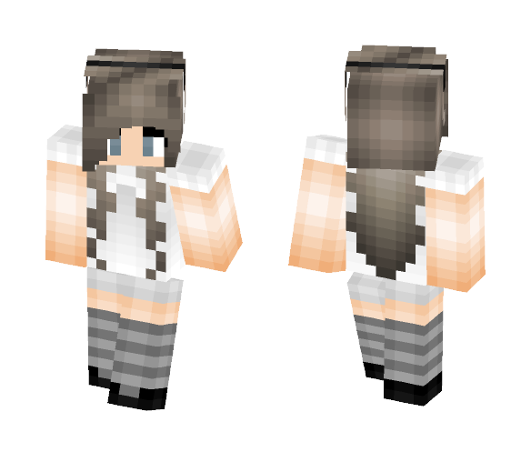 -Grey/gray girl- - Female Minecraft Skins - image 1