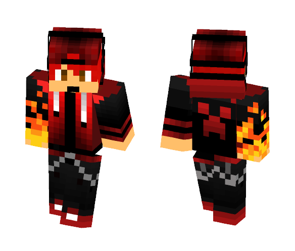 TrueRedGamer FIREBALL - Male Minecraft Skins - image 1