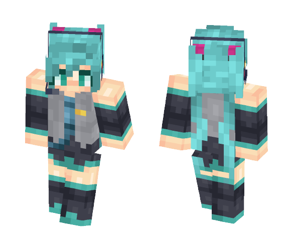 Hatsune Miku ~ Old - Female Minecraft Skins - image 1