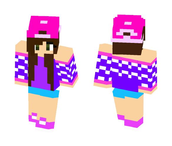 Download Free Idk its just a girl with a hat Skin for Minecraft image 1 Idk its just a girl with a hat - Girl Minecraft Skins - image 1