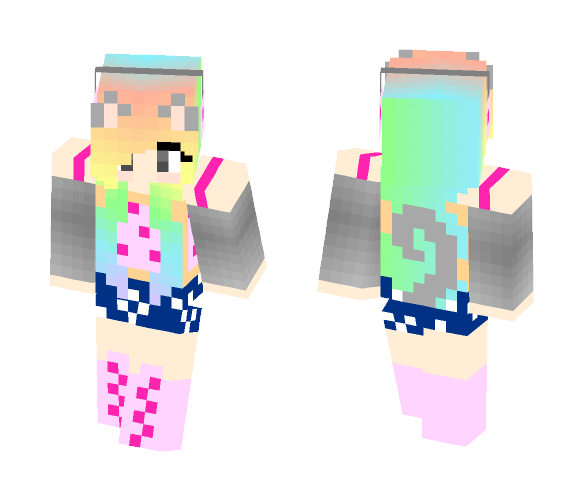 Nyan cat girl - Cat Minecraft Skins - image 1