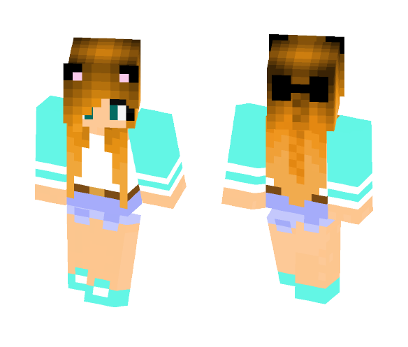 Cat lady 2 - Cat Minecraft Skins - image 1