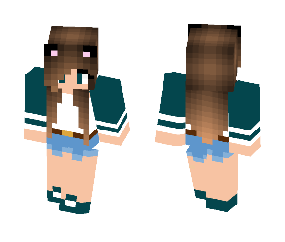 Cat lady - Cat Minecraft Skins - image 1