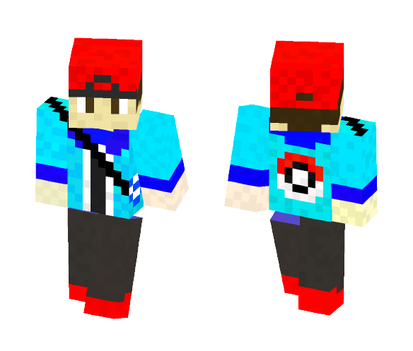 Boy Pokemon Trainer - Boy Minecraft Skins - image 1