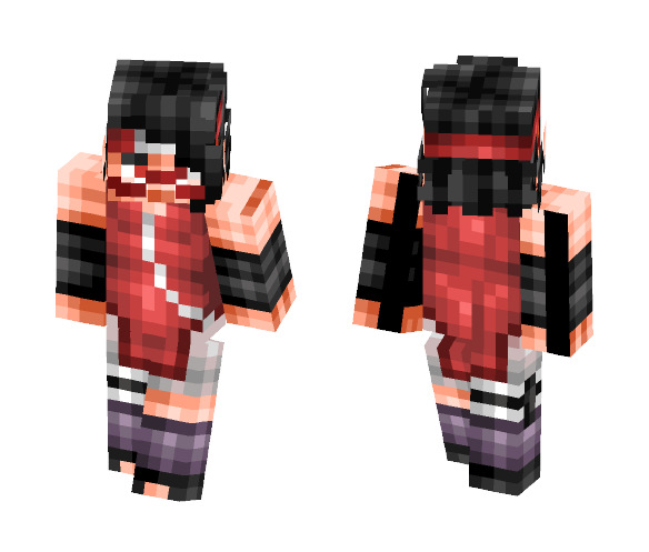 Sarada Uchiha (Naruto) - Female Minecraft Skins - image 1