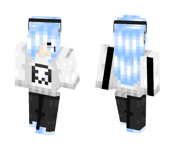 Download Free Napstablook girl............... Skin for Minecraft image 1 Napstablook girl............... - Female Minecraft Skins - image 1