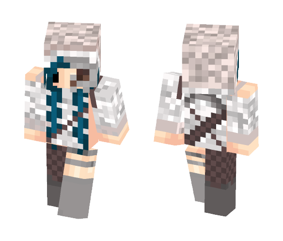 Skull Hoodie - Female Minecraft Skins - image 1