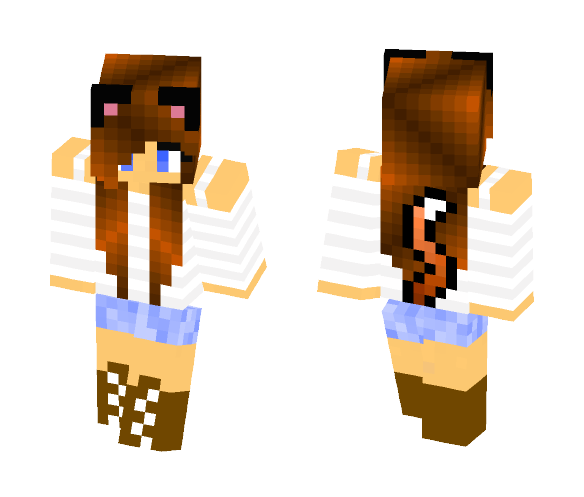 cute cat girl - Cat Minecraft Skins - image 1