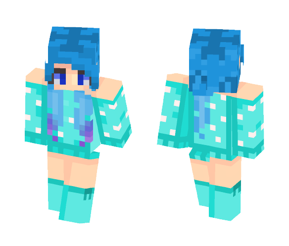 Waves ❤︎ (First Skin) - Female Minecraft Skins - image 1