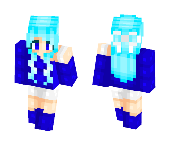 Download Free Blu Girl Blues Skin for Minecraft image 1 Blu Girl Blues - Girl Minecraft Skins - image 1