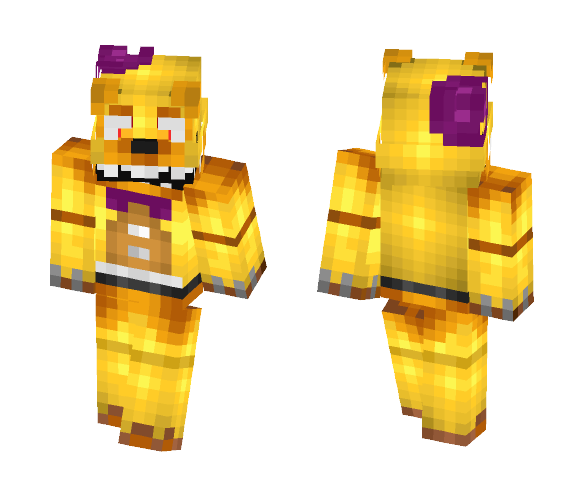Nightmare Fredbear (FNAF World) - Male Minecraft Skins - image 1