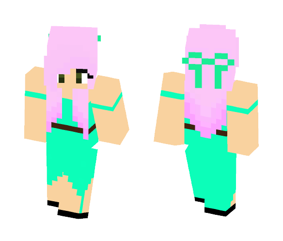 Girl with Dress - Girl Minecraft Skins - image 1
