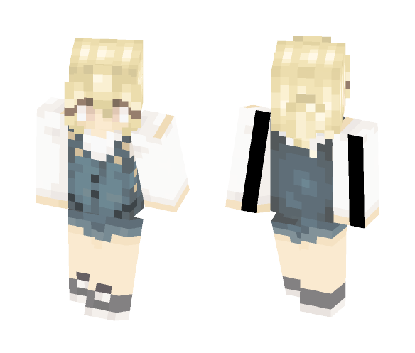 Qiu Tong Overalls {Tamen De Gushi} - Female Minecraft Skins - image 1