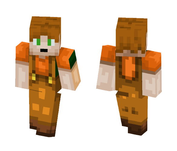 Download Free Farmer w/ Green Eyes, Brown Hair Skin for Minecraft image 1 Farmer w/ Green Eyes, Brown Hair - Male Minecraft Skins - image 1