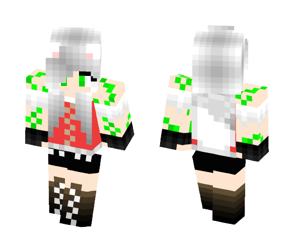 Kitsune The Fox Person - Female Minecraft Skins - image 1