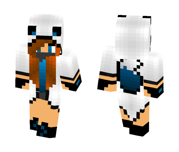 girl ninja wolf blue - Girl Minecraft Skins - image 1