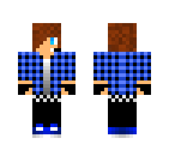 boy in blue shirt