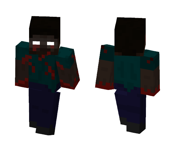 bloody Herobrine Glowing - Herobrine Minecraft Skins - image 1